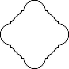 Islamic Amblem Design Thin Line Black stroke silhouettes Design pictogram symbol visual illustration