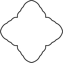 Islamic Amblem Design Thin Line Black stroke silhouettes Design pictogram symbol visual illustration