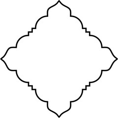 Islamic Amblem Design Thin Line Black stroke silhouettes Design pictogram symbol visual illustration