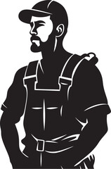 Blueprint Innovator Black Vector Architect Emblematic Mark Construction Craftsmanship Architect Icon in Black