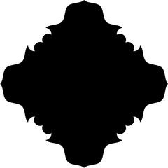 Islamic Amblem Design Glyph Black Filled silhouettes Design pictogram symbol visual illustration