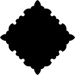 Islamic Amblem Design Glyph Black Filled silhouettes Design pictogram symbol visual illustration