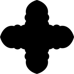 Islamic Amblem Design Glyph Black Filled silhouettes Design pictogram symbol visual illustration
