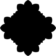Islamic Amblem Design Glyph Black Filled silhouettes Design pictogram symbol visual illustration