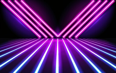 Abstract background in retro wave design and style