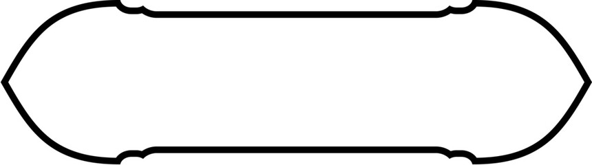 Obraz premium Islamic Label and Name Frame Thin Line Black stroke silhouettes Design pictogram symbol visual illustration