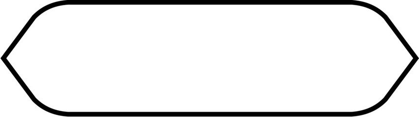 Islamic Label and Name Frame Thin Line Black stroke silhouettes Design pictogram symbol visual illustration