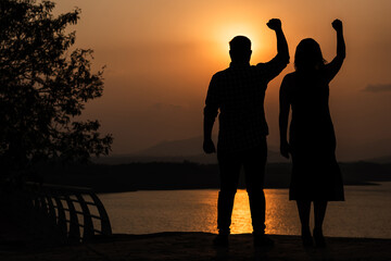 Fototapeta premium victoria, puesta de sol