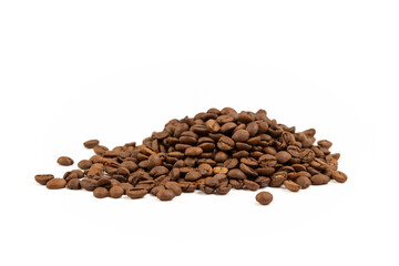 Coffee beans isolated on white background