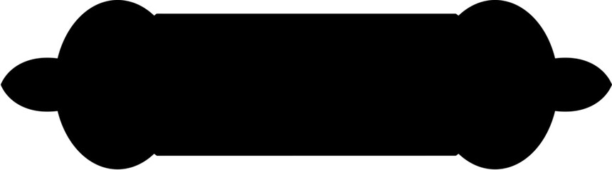 Obraz premium Islamic Label and Name Frame Glyph Black Filled silhouettes Design pictogram symbol visual illustration