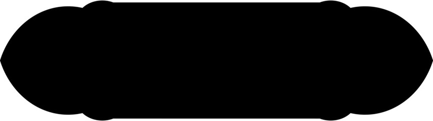 Islamic Label and Name Frame Glyph Black Filled silhouettes Design pictogram symbol visual illustration