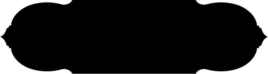 Islamic Label and Name Frame Glyph Black Filled silhouettes Design pictogram symbol visual illustration