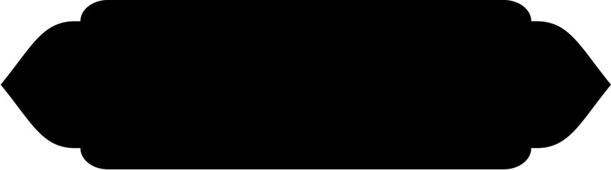 Islamic Label and Name Frame Glyph Black Filled silhouettes Design pictogram symbol visual illustration