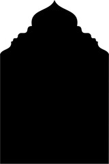 Islamic Arch Design Glyph Black Filled silhouettes Design pictogram symbol visual illustration