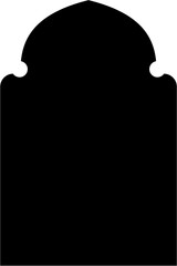 Islamic Arch Design Glyph Black Filled silhouettes Design pictogram symbol visual illustration