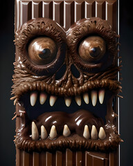 Naklejka premium Chocolate Bar Monster