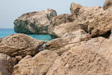 Amazing view of Kathisma Beach at Lefkada, Greece