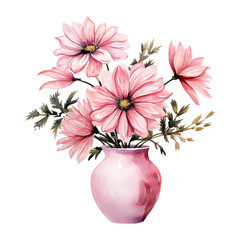 Floral Elegance: Valentine Flower on Vase - A Beautiful Arrangement for Romantic Celebrations