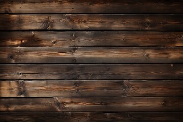 Obraz premium Top view perspective of a dark wood texture background with natural wood grain patterns