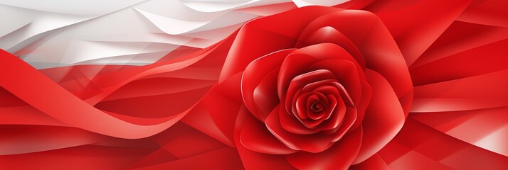 Dynamic abstract geometric red, rose, and white texture background for design projects