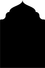 Islamic Arch Design Glyph Black Filled silhouettes Design pictogram symbol visual illustration