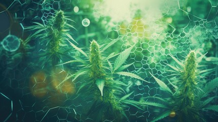 cannabis. green marijuana background