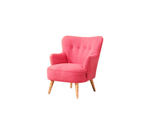 Easy chair in sheepskin fabric