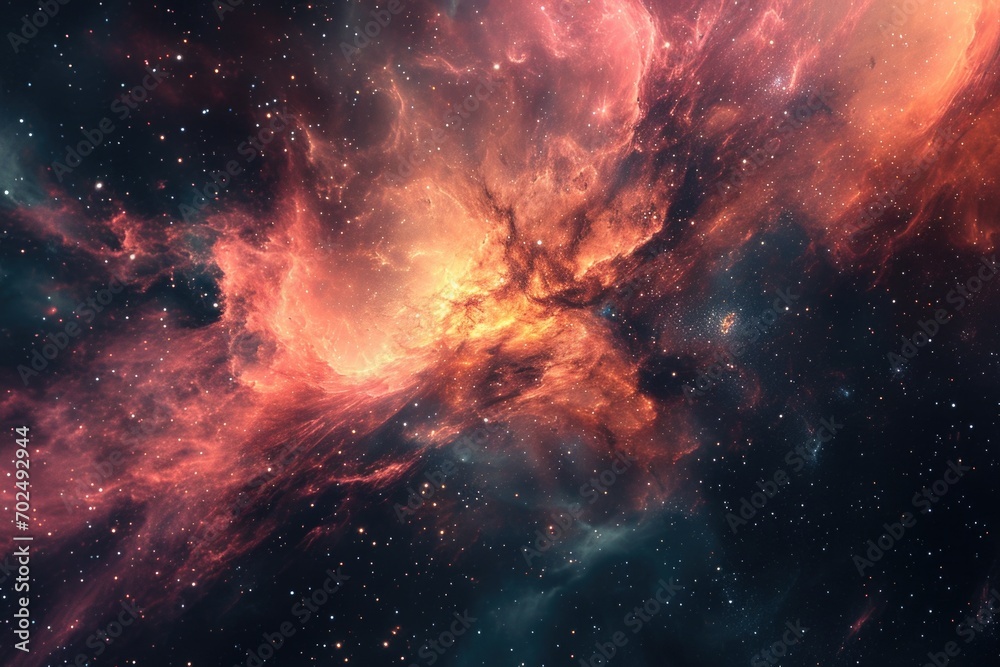 Poster A captivating image of a star field in the sky. Perfect for astronomy enthusiasts or anyone in need of a stunning celestial background
