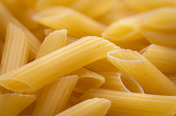 Italian pasta feathers Italian raw.