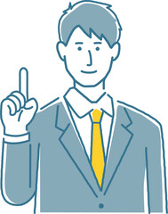 説明をする塾講師