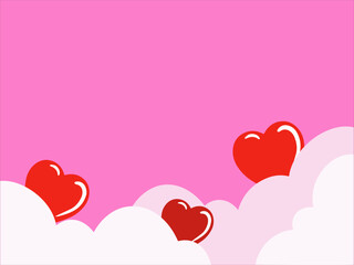 Heart and Love background for Valentines
