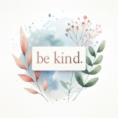 Be kind quote, motivational quote. - obrazy, fototapety, plakaty
