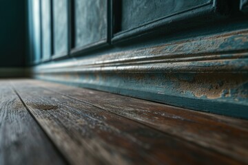 A detailed close-up shot of a wooden floor in a room. Perfect for interior design projects or flooring advertisements