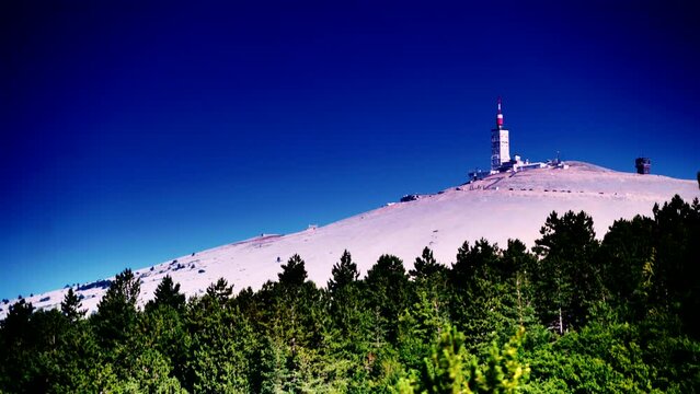 Mont Ventoux mountain in Provence region, southern France.