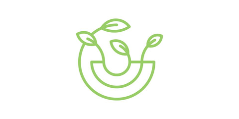 logo design agriculture minimalist line, icon, vector, symbol.