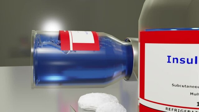 Insulin Lispro Vials (Closeup)