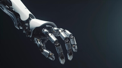 Robot hand reaching ,AI technology background.artificial intelligence.