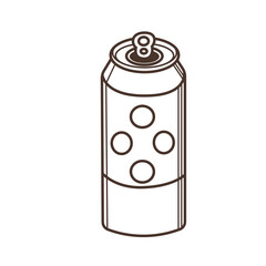 Line Art Illustration Of  A Can Of Soft Drink