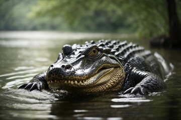 Fototapeta premium A majestic alligator