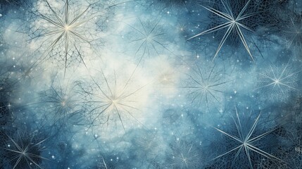 Abstract spacey background in blue, gray and white