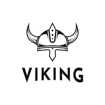 Viking helmet logo design idea