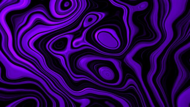 4K Animated Abstract Fluid Glassy Texture Loop with Purple Contouring for Video Background, Intro, and Outro, Underneath Texts, Photos, Logos	