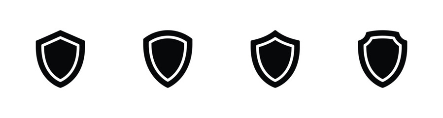 Shield icon set, Protection, Security icon vector illustration  - obrazy, fototapety, plakaty