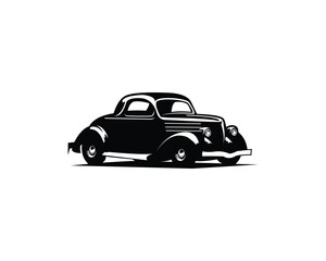 Fototapeta na wymiar Ford caupe car logo - vector illustration, emblem design on white background