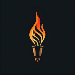 burning flame ai generative 