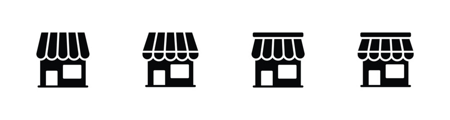 Store icon set vector illustration for web, ui, and mobile apps