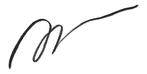 black pencil strokes isolated on transparent background