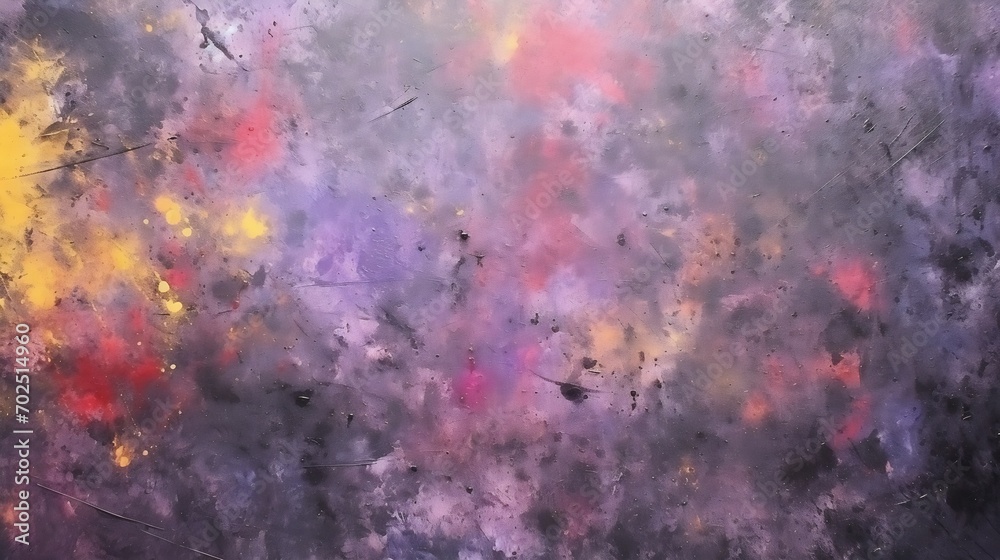 Aufkleber black abstract watercolour colourful texture background : generative ai