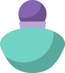 Perfume bottles, icon set