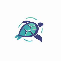 Turtle logo design template. Turtle vector icon. Turtle symbol.